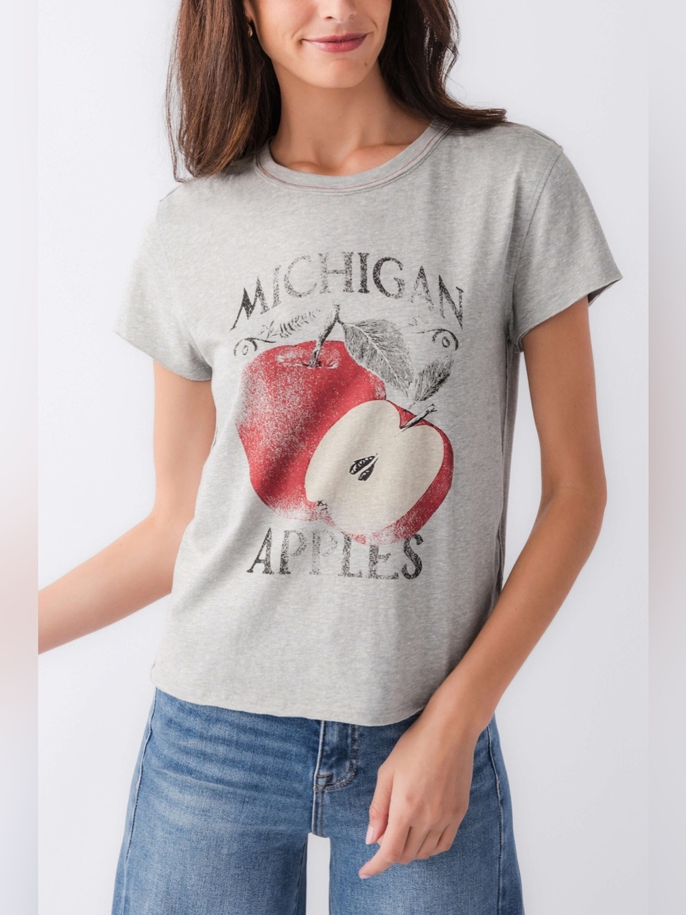 Free People Graphic Nova Tee in Apple Combo